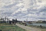 Camille Pissarro The banks of the Oise near Pontoise Bords de l-Oise pres de Pontoise oil painting artist